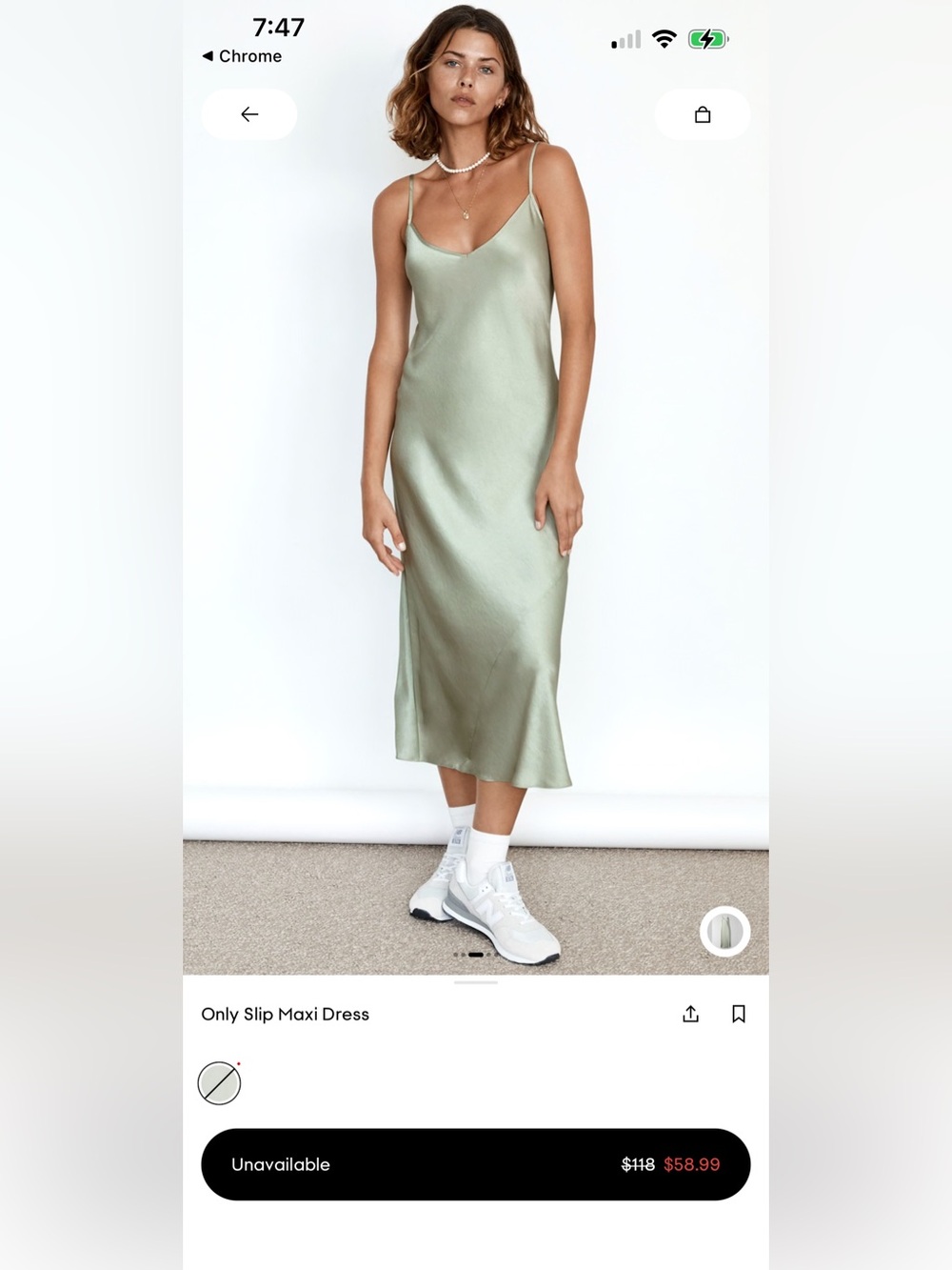 Wilfred slip dress - size M
